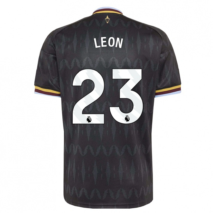 Danxen Niño Camiseta Adriana Leon #23 Azulaciano Negro Amarillo 2ª Equipación 2026/27 La Camisa