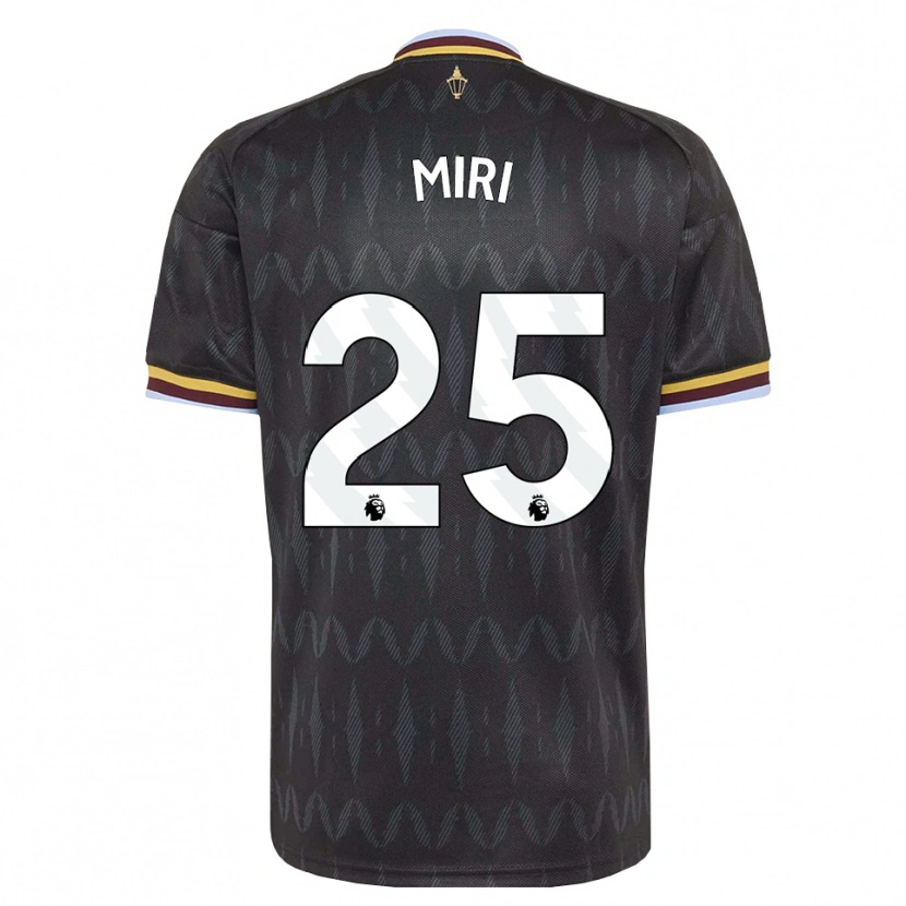 Danxen Niño Camiseta Miri Taylor #25 Azulaciano Negro Amarillo 2ª Equipación 2026/27 La Camisa