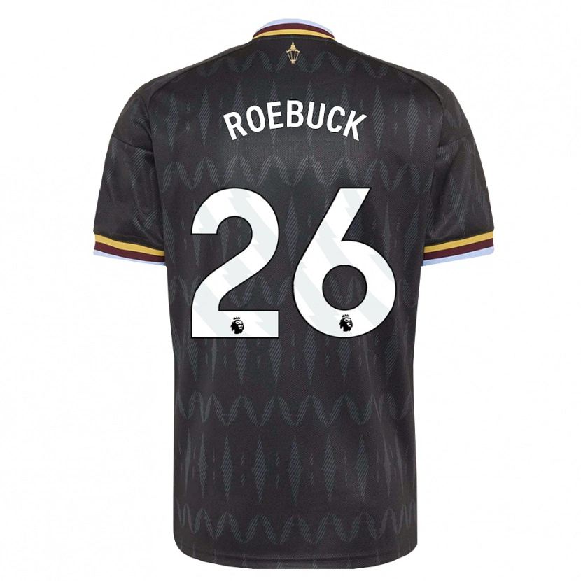 Danxen Niño Camiseta Ellie Roebuck #26 Azulaciano Negro Amarillo 2ª Equipación 2026/27 La Camisa