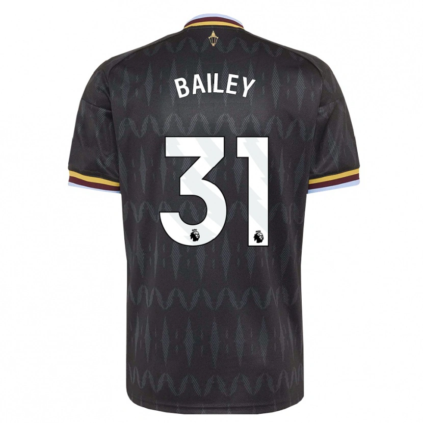 Danxen Niño Camiseta Leon Bailey #31 Azulaciano Negro Amarillo 2ª Equipación 2026/27 La Camisa