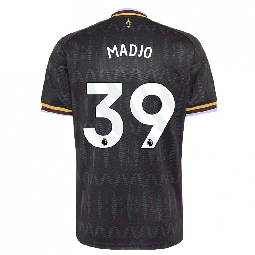 Danxen Niño Camiseta Brian Madjo #39 Azulaciano Negro Amarillo 2ª Equipación 2026/27 La Camisa