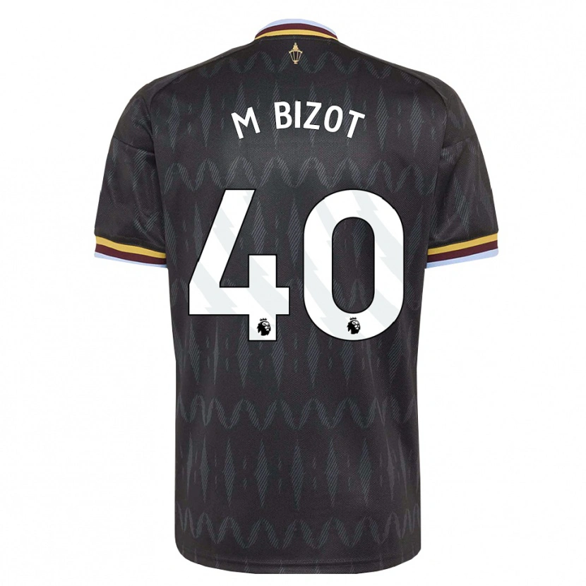 Danxen Niño Camiseta Marco Bizot #40 Azulaciano Negro Amarillo 2ª Equipación 2026/27 La Camisa