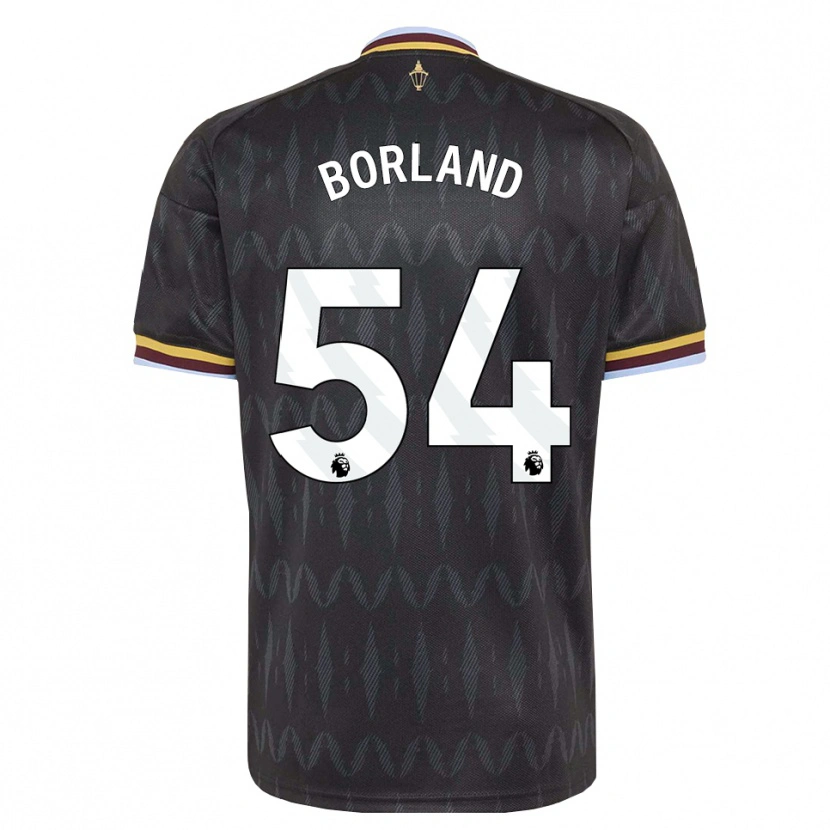 Danxen Niño Camiseta Aidan Borland #54 Azulaciano Negro Amarillo 2ª Equipación 2026/27 La Camisa
