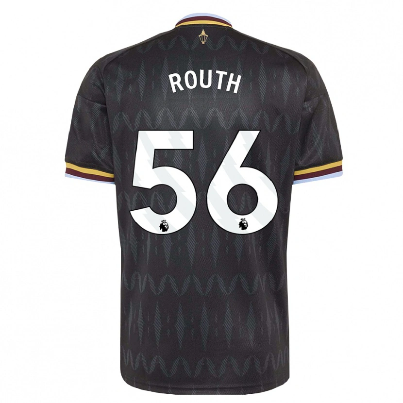 Danxen Niño Camiseta Leon Routh #56 Azulaciano Negro Amarillo 2ª Equipación 2026/27 La Camisa