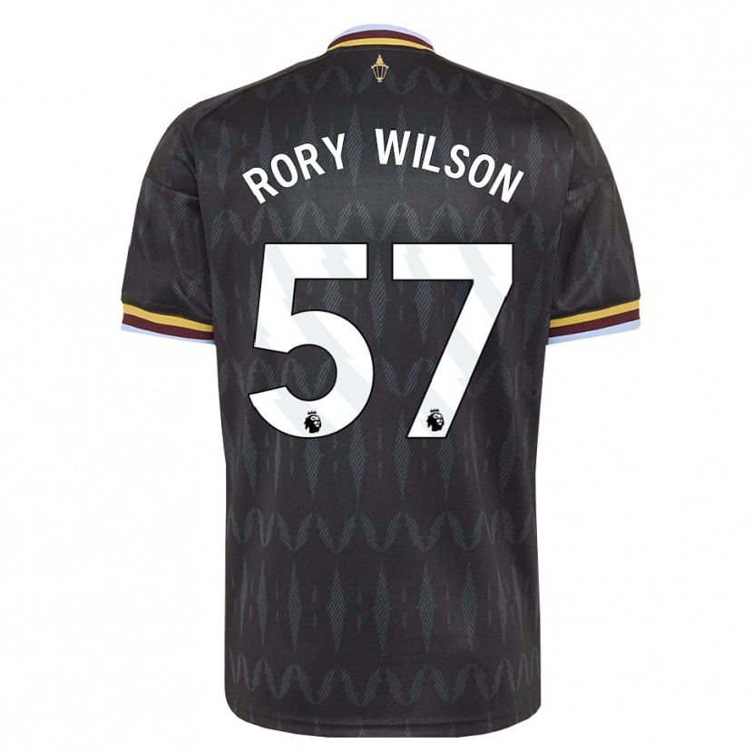 Danxen Niño Camiseta Rory Wilson #57 Azulaciano Negro Amarillo 2ª Equipación 2026/27 La Camisa