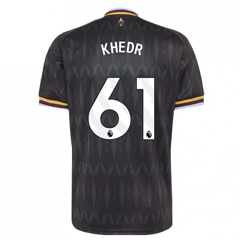 Danxen Niño Camiseta Omar Khedr #61 Azulaciano Negro Amarillo 2ª Equipación 2026/27 La Camisa