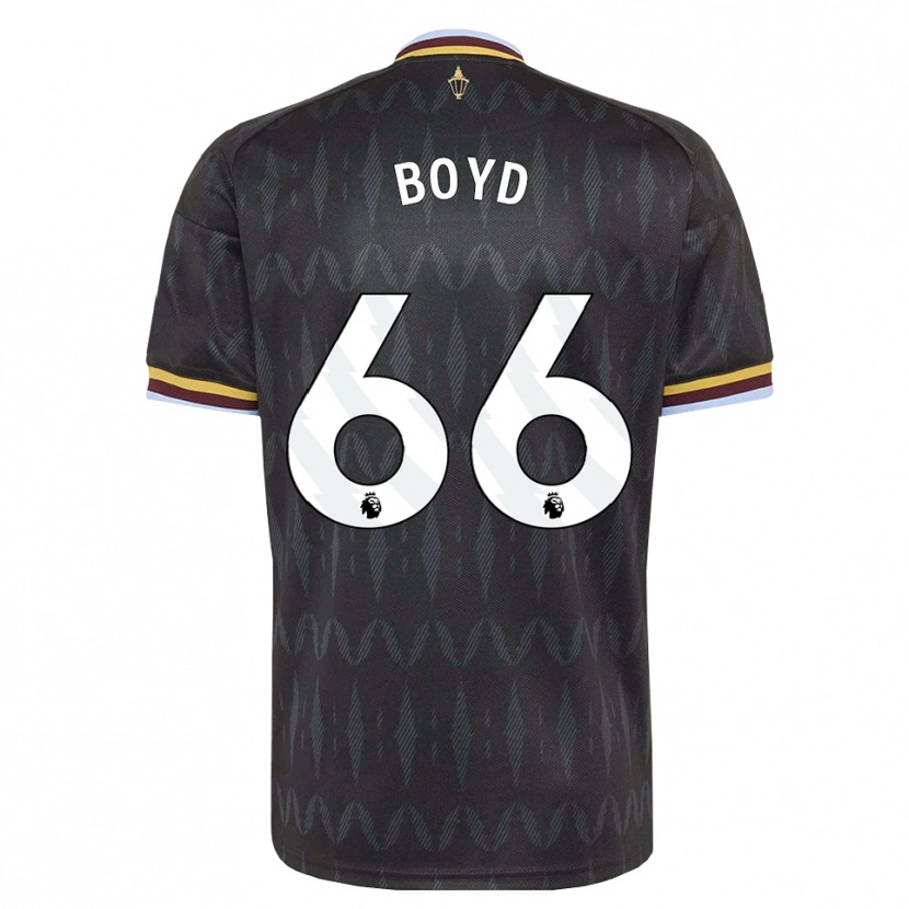 Danxen Niño Camiseta Fletcher Boyd #66 Azulaciano Negro Amarillo 2ª Equipación 2026/27 La Camisa