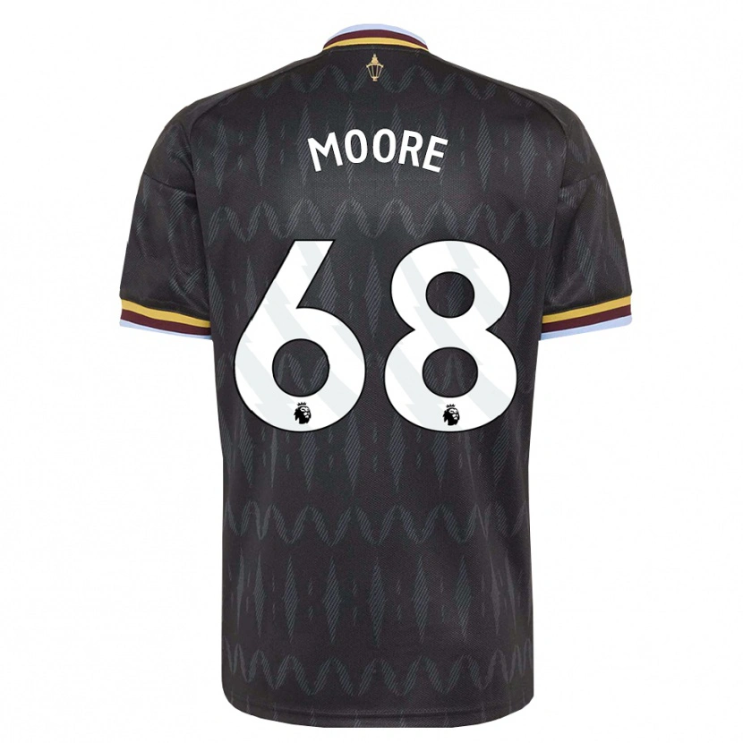 Danxen Niño Camiseta Kobei Moore #68 Azulaciano Negro Amarillo 2ª Equipación 2026/27 La Camisa