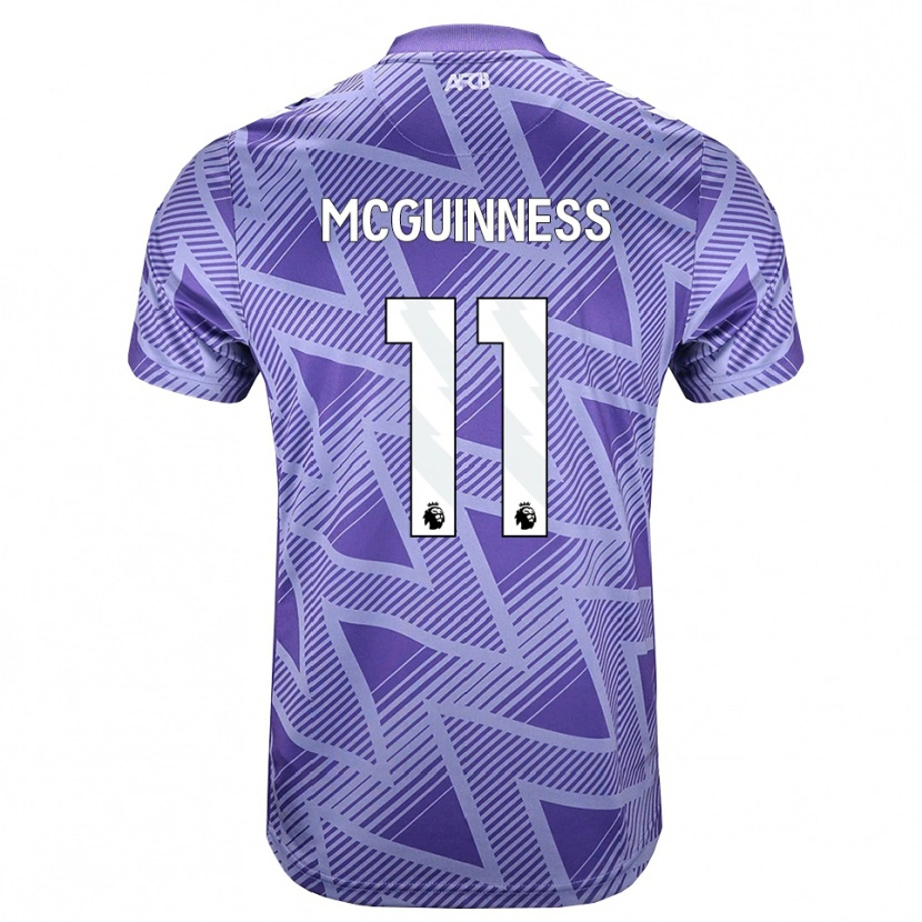 Danxen Niño Camiseta Gemma Mcguinness #11 Rojovioletapálido Blanco 2ª Equipación 2026/27 La Camisa