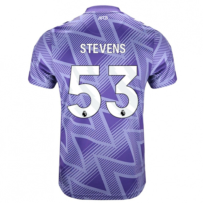 Danxen Niño Camiseta Charlie Stevens #53 Rojovioletapálido Blanco 2ª Equipación 2026/27 La Camisa