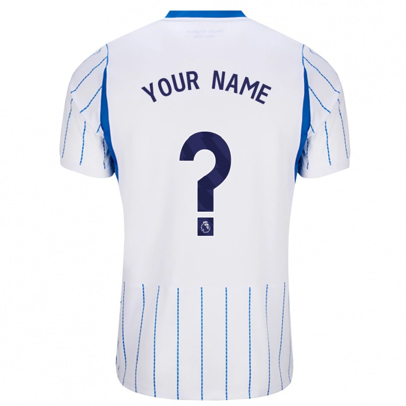 Danxen Niño Camiseta Su Nombre #0 Azuldodger Blanco 2ª Equipación 2026/27 La Camisa