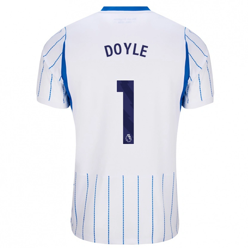 Danxen Niño Camiseta Liam Doyle #1 Azuldodger Blanco 2ª Equipación 2026/27 La Camisa