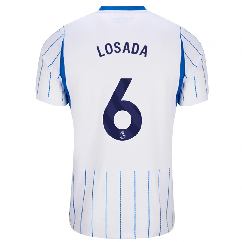 Danxen Niño Camiseta Vicky Losada #6 Azuldodger Blanco 2ª Equipación 2026/27 La Camisa