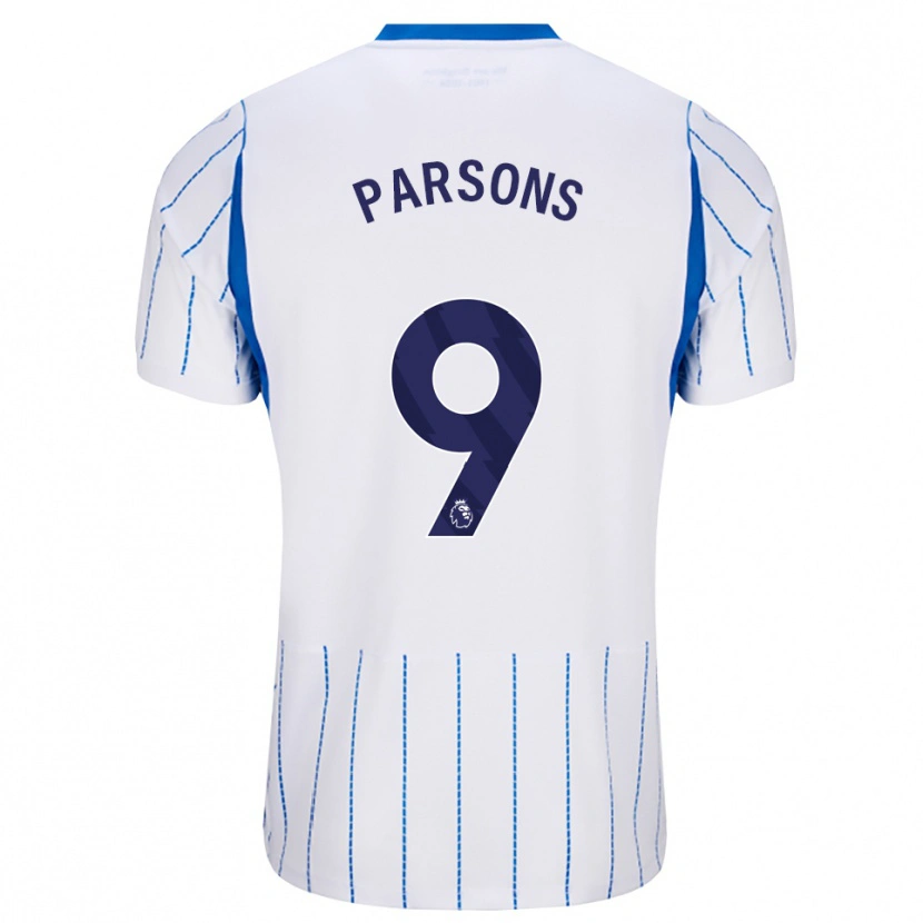 Danxen Niño Camiseta Jacob Parsons #9 Azuldodger Blanco 2ª Equipación 2026/27 La Camisa