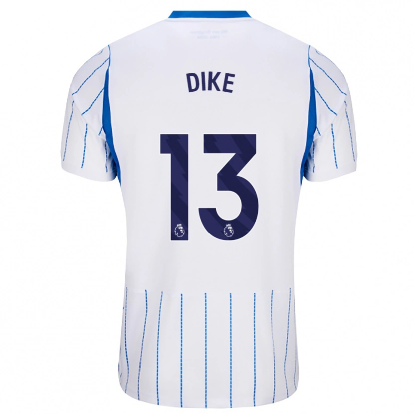 Danxen Niño Camiseta Michael Dike #13 Azuldodger Blanco 2ª Equipación 2026/27 La Camisa