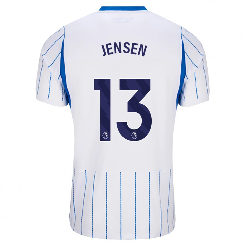 Danxen Niño Camiseta Sebastian Jensen #13 Azuldodger Blanco 2ª Equipación 2026/27 La Camisa