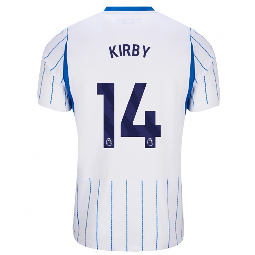 Danxen Niño Camiseta Fran Kirby #14 Azuldodger Blanco 2ª Equipación 2026/27 La Camisa