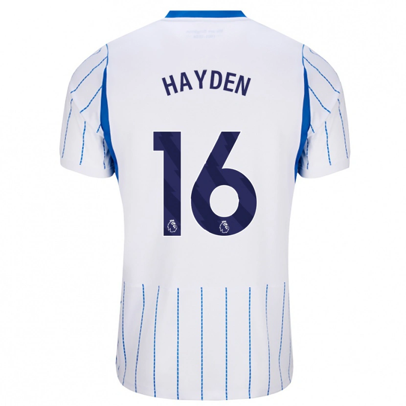 Danxen Niño Camiseta Matthew Hayden #16 Azuldodger Blanco 2ª Equipación 2026/27 La Camisa