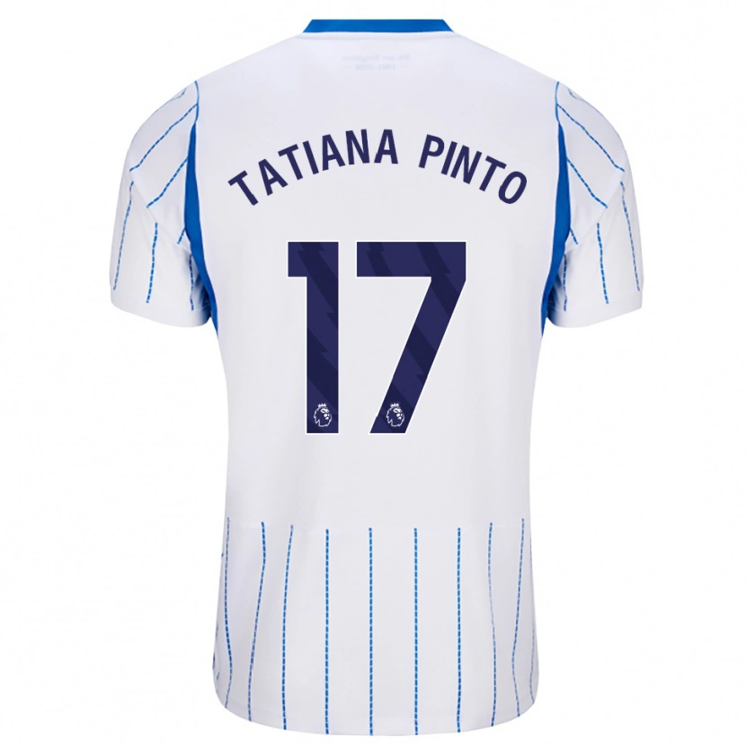 Danxen Niño Camiseta Tatiana Vanessa Ferreira Pinto #17 Azuldodger Blanco 2ª Equipación 2026/27 La Camisa