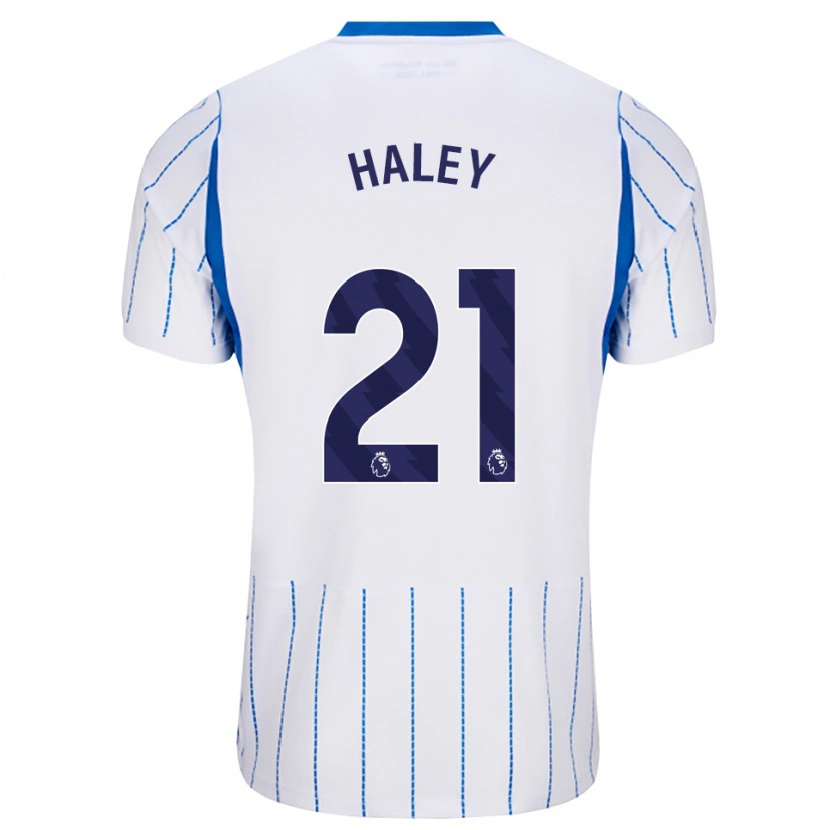 Danxen Niño Camiseta Madison Haley #21 Azuldodger Blanco 2ª Equipación 2026/27 La Camisa