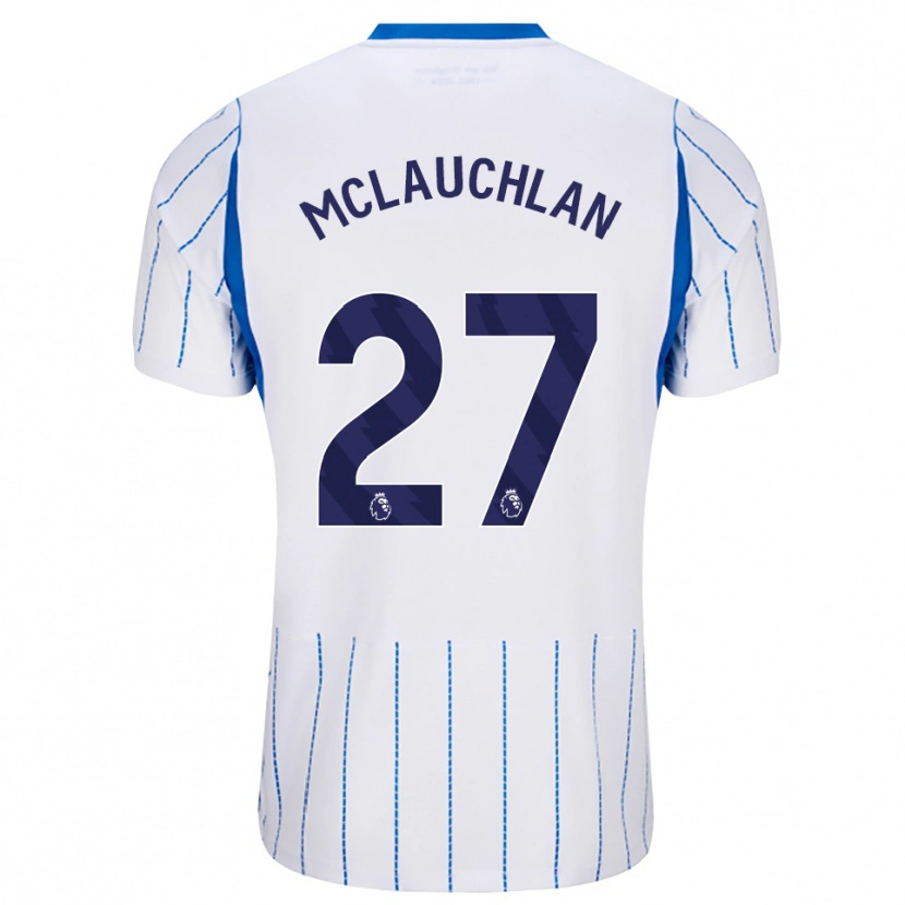 Danxen Niño Camiseta Rachel Mclauchlan #27 Azuldodger Blanco 2ª Equipación 2026/27 La Camisa