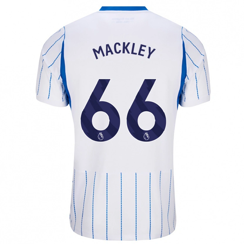 Danxen Niño Camiseta Callum Mackley #66 Azuldodger Blanco 2ª Equipación 2026/27 La Camisa