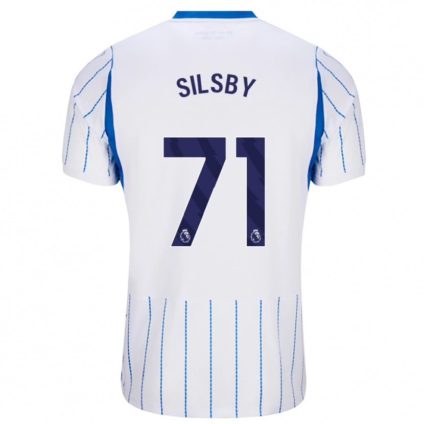 Danxen Niño Camiseta Tyler Silsby #71 Azuldodger Blanco 2ª Equipación 2026/27 La Camisa
