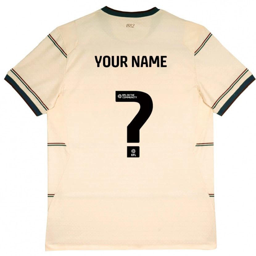 Danxen Niño Camiseta Su Nombre #0 Beige Borgoña 2ª Equipación 2026/27 La Camisa