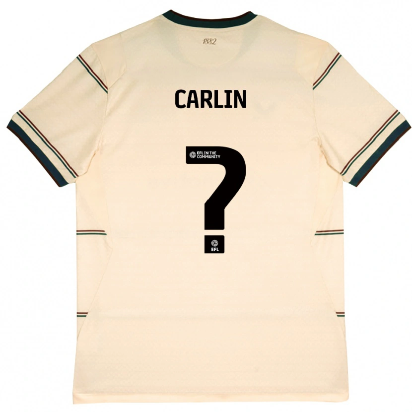 Danxen Niño Camiseta Logan Carlin #0 Beige Borgoña 2ª Equipación 2026/27 La Camisa