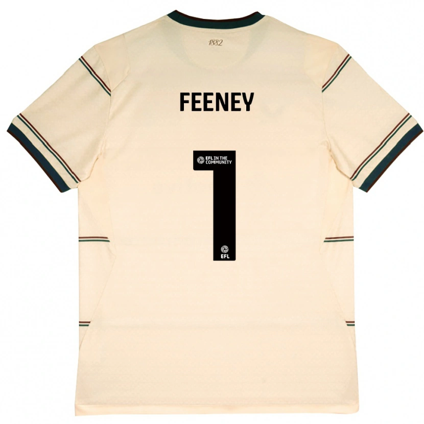 Danxen Niño Camiseta Callum Feeney #1 Beige Borgoña 2ª Equipación 2026/27 La Camisa