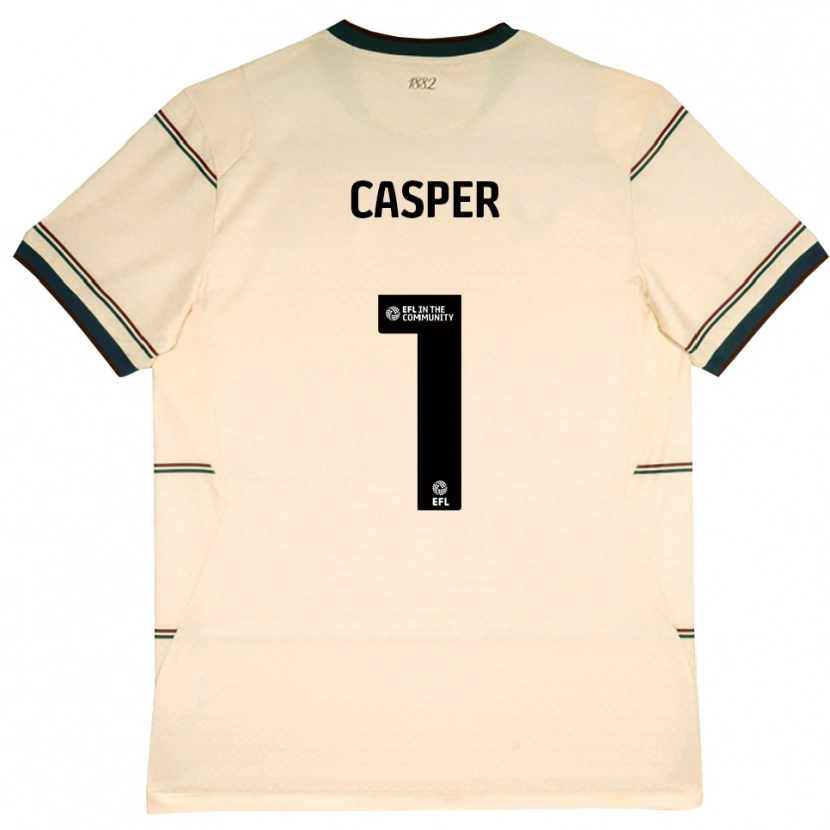 Danxen Niño Camiseta Charlie Casper #1 Beige Borgoña 2ª Equipación 2026/27 La Camisa