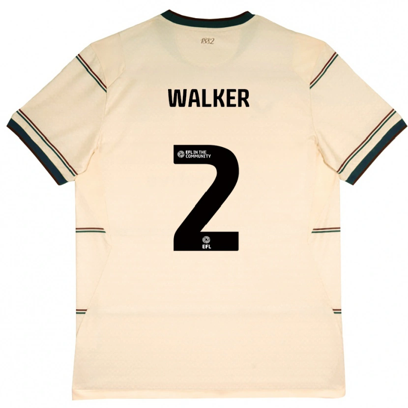 Danxen Niño Camiseta Kyle Walker #2 Beige Borgoña 2ª Equipación 2026/27 La Camisa