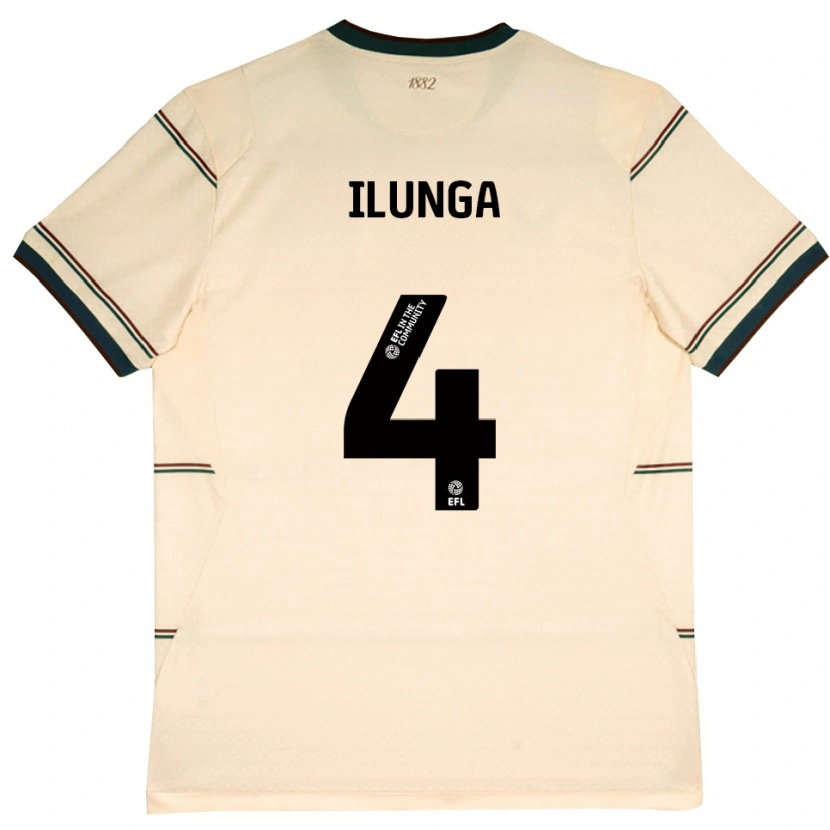 Danxen Niño Camiseta Glen Ilunga #4 Beige Borgoña 2ª Equipación 2026/27 La Camisa