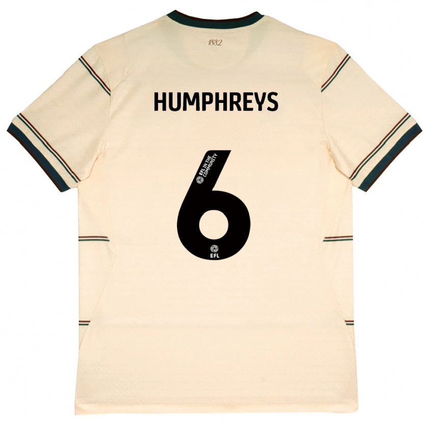 Danxen Niño Camiseta Bashir Humphreys #6 Beige Borgoña 2ª Equipación 2026/27 La Camisa