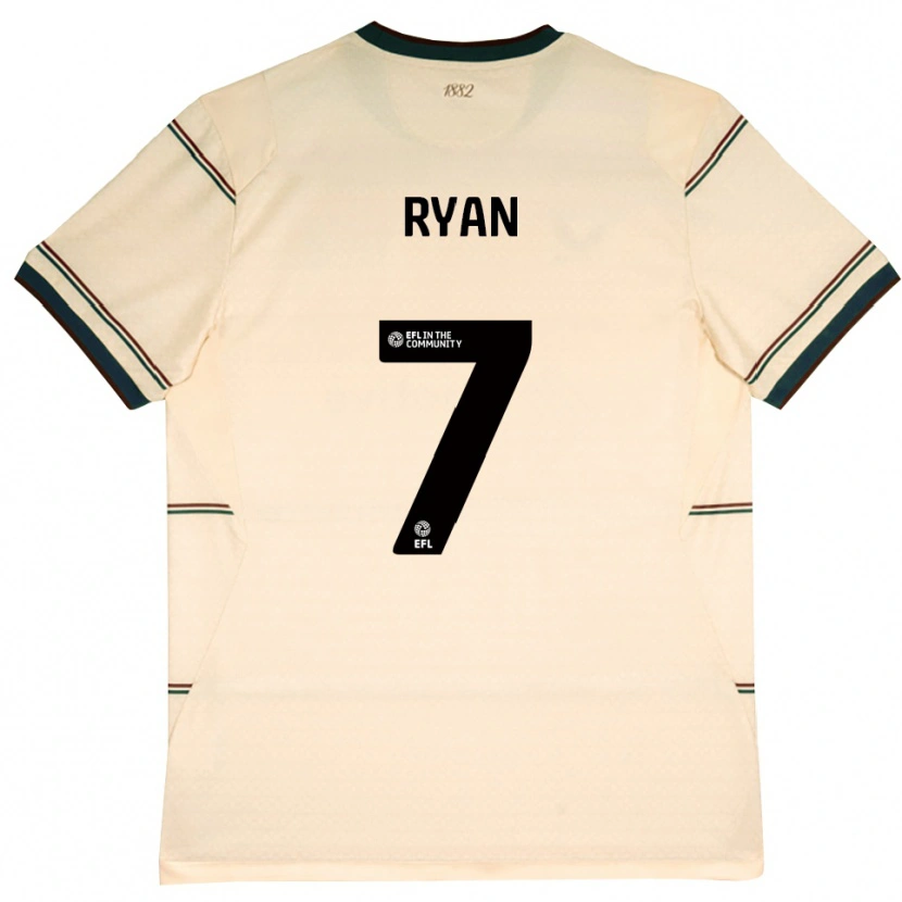 Danxen Niño Camiseta Kamarni Ryan #7 Beige Borgoña 2ª Equipación 2026/27 La Camisa