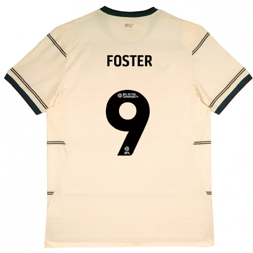 Danxen Niño Camiseta Lyle Foster #9 Beige Borgoña 2ª Equipación 2026/27 La Camisa