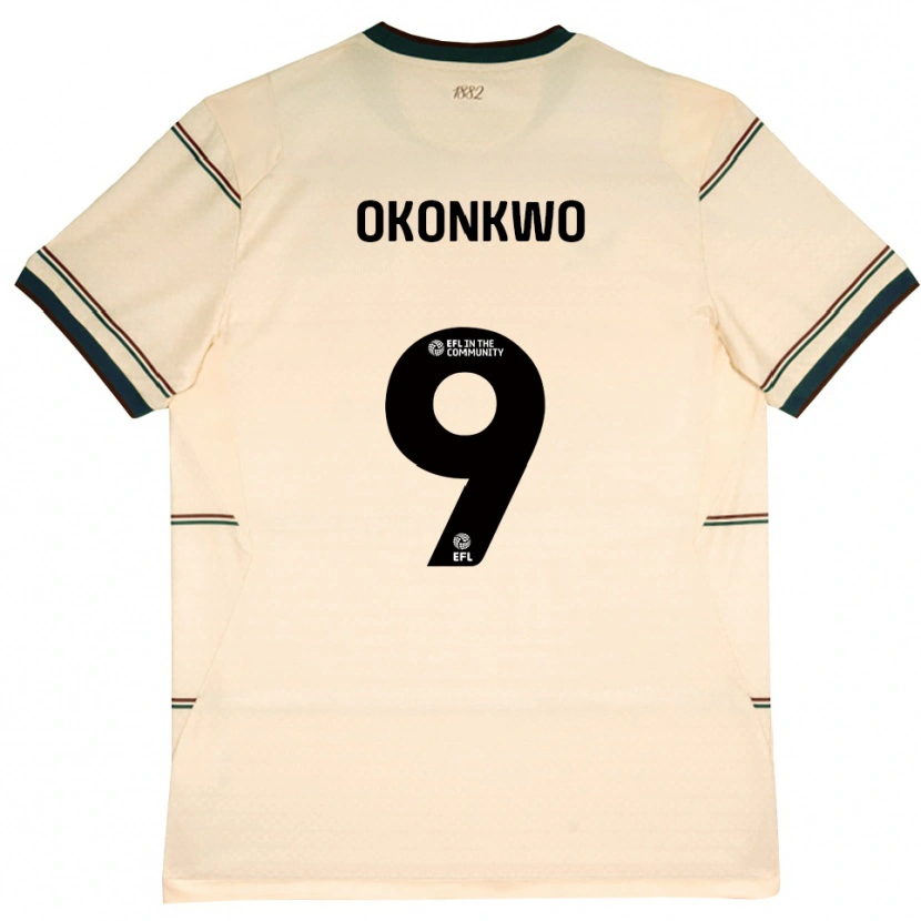 Danxen Niño Camiseta Destiny Okonkwo #9 Beige Borgoña 2ª Equipación 2026/27 La Camisa