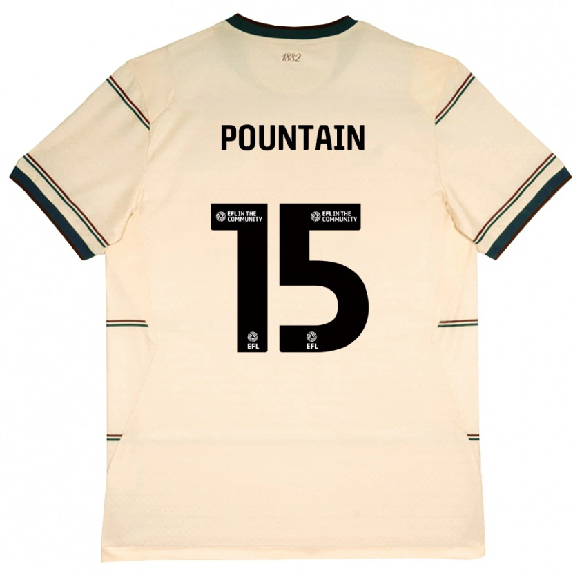 Danxen Niño Camiseta Nathan Pountain #15 Beige Borgoña 2ª Equipación 2026/27 La Camisa