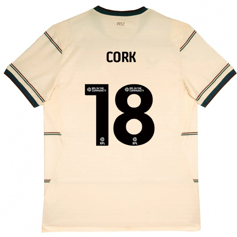 Danxen Niño Camiseta Jack Cork #18 Beige Borgoña 2ª Equipación 2026/27 La Camisa