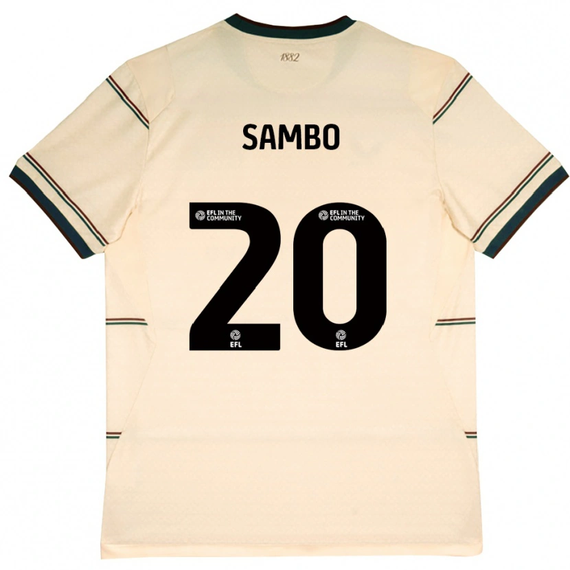 Danxen Niño Camiseta Shurandy Sambo #20 Beige Borgoña 2ª Equipación 2026/27 La Camisa
