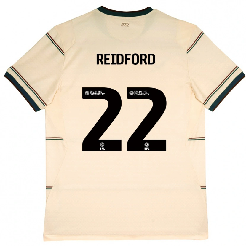 Danxen Niño Camiseta Isabella Reidford #22 Beige Borgoña 2ª Equipación 2026/27 La Camisa