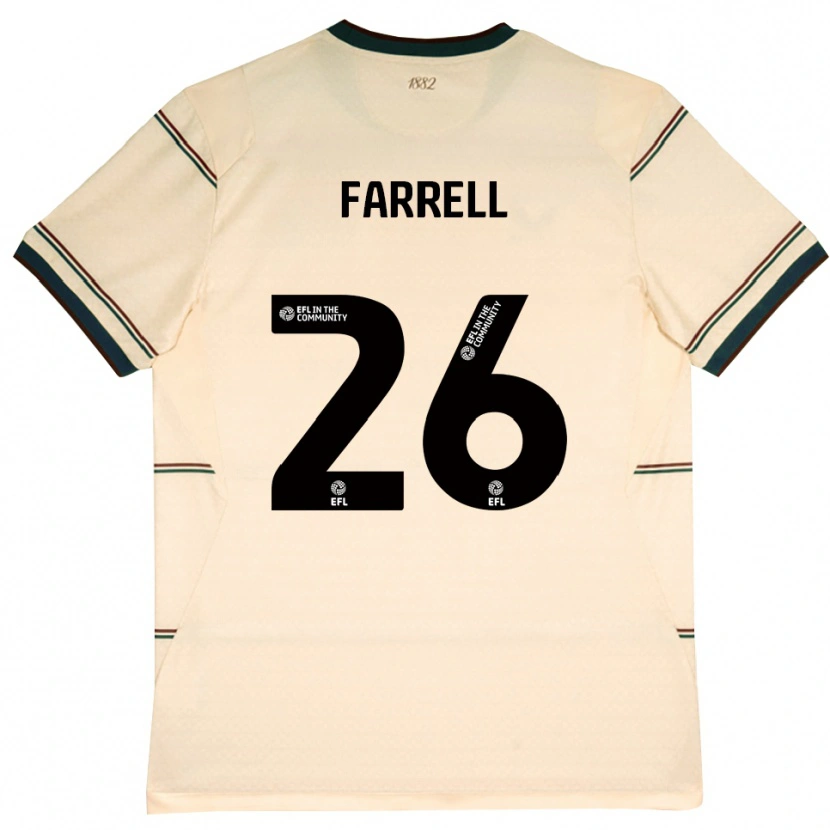 Danxen Niño Camiseta Lucy Farrell #26 Beige Borgoña 2ª Equipación 2026/27 La Camisa