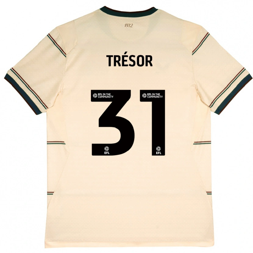Danxen Niño Camiseta Mike Tresor #31 Beige Borgoña 2ª Equipación 2026/27 La Camisa