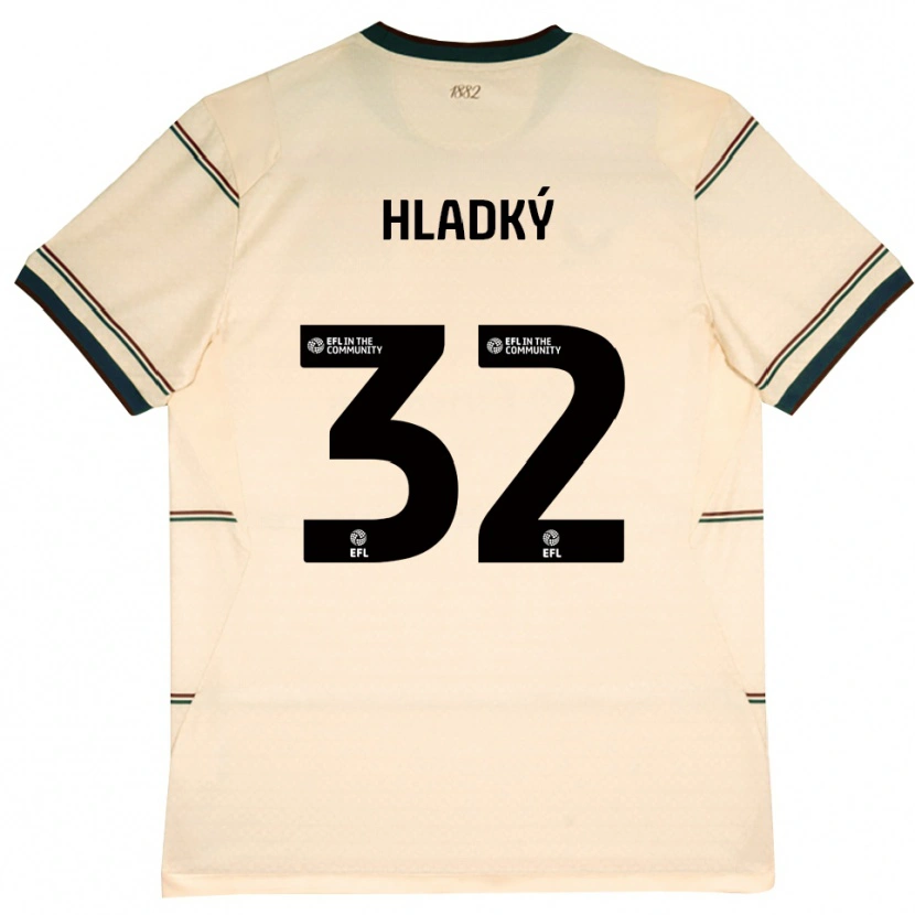 Danxen Niño Camiseta Vaclav Hladky #32 Beige Borgoña 2ª Equipación 2026/27 La Camisa