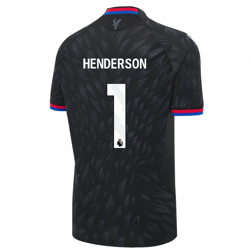 Danxen Niño Camiseta Dean Henderson #1 Negro Azul Rojo 2ª Equipación 2026/27 La Camisa