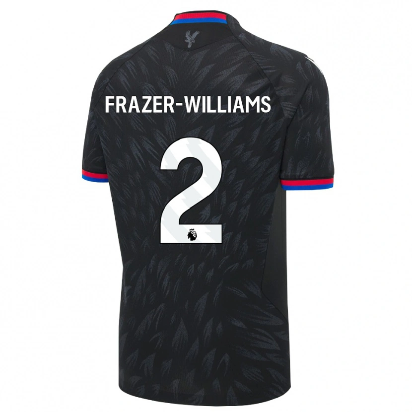 Danxen Niño Camiseta Khyan Frazer-Williams #2 Negro Azul Rojo 2ª Equipación 2026/27 La Camisa