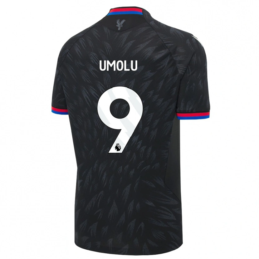 Danxen Niño Camiseta Jemiah Umolu #9 Negro Azul Rojo 2ª Equipación 2026/27 La Camisa