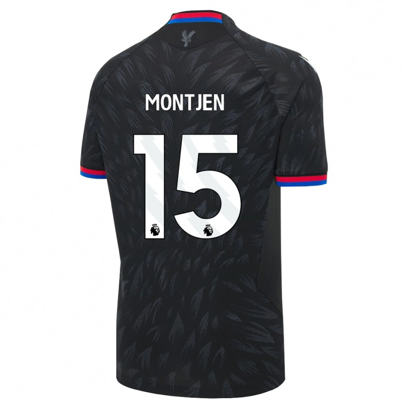 Danxen Niño Camiseta David Angibeaud #15 Negro Azul Rojo 2ª Equipación 2026/27 La Camisa