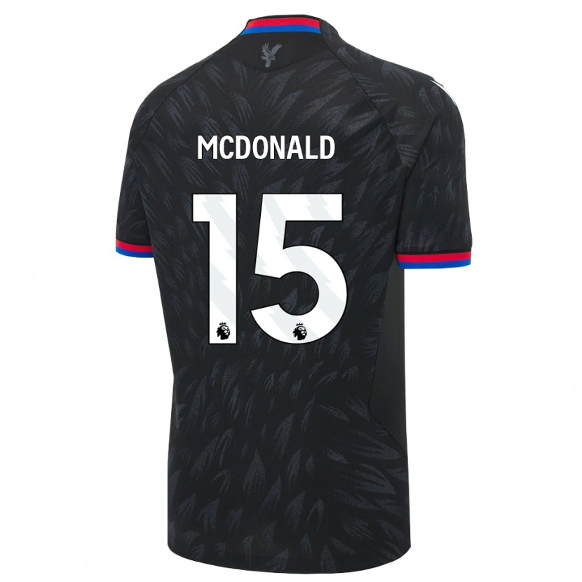 Danxen Niño Camiseta Jayden Mcdonald #15 Negro Azul Rojo 2ª Equipación 2026/27 La Camisa