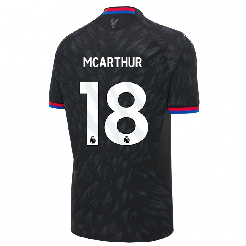 Danxen Niño Camiseta James Mcarthur #18 Negro Azul Rojo 2ª Equipación 2026/27 La Camisa